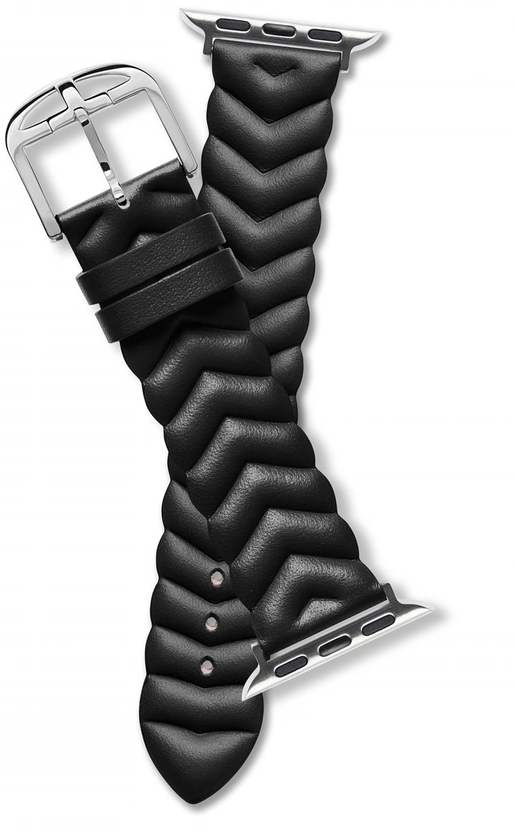 Ted Baker Ted Baker Apple® (38Mm-40Mm) Watch-Bandje Zwart Armband: 100% Leer Not applicable BKS38F110B0, BKS38F203B0