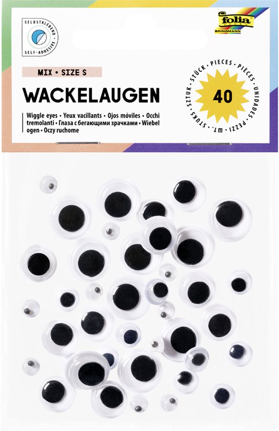Autocollants Yeux Mobiles Adhésifs – Tailles Assorties, Pour Scrapbooking, Poupées Crochet, Cartes, Activités Créatives