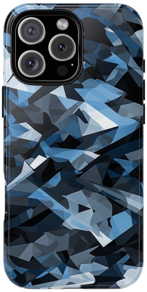 Stedelijk Geometrisch Camouflagepatroon – Telefoonhoesje Geschikt voor iPhone 16 Pro Max