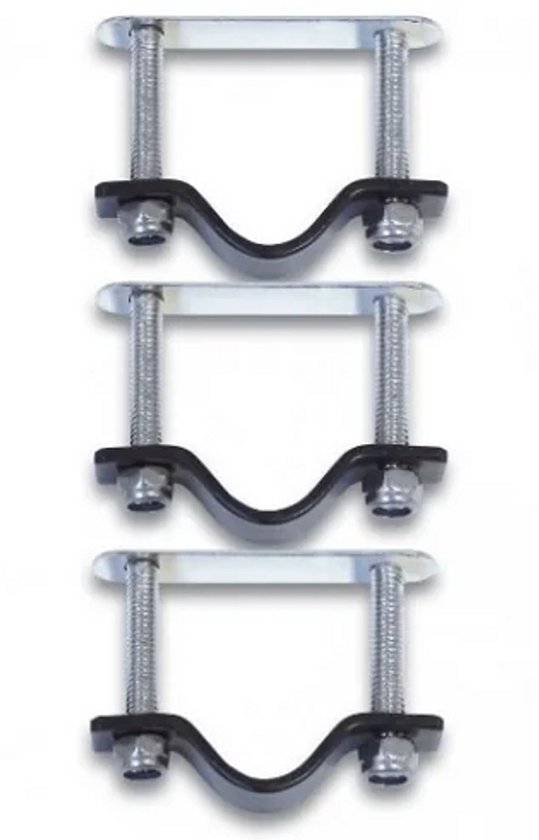 Basil Crate Mounting Set - Bevestigingsset voor Basil Rotan Manden - RVS