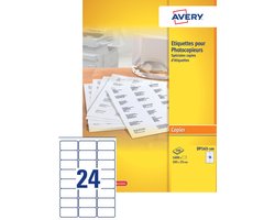 Avery Etiketten voor kopieermachines, 105 x 35 mm, wit