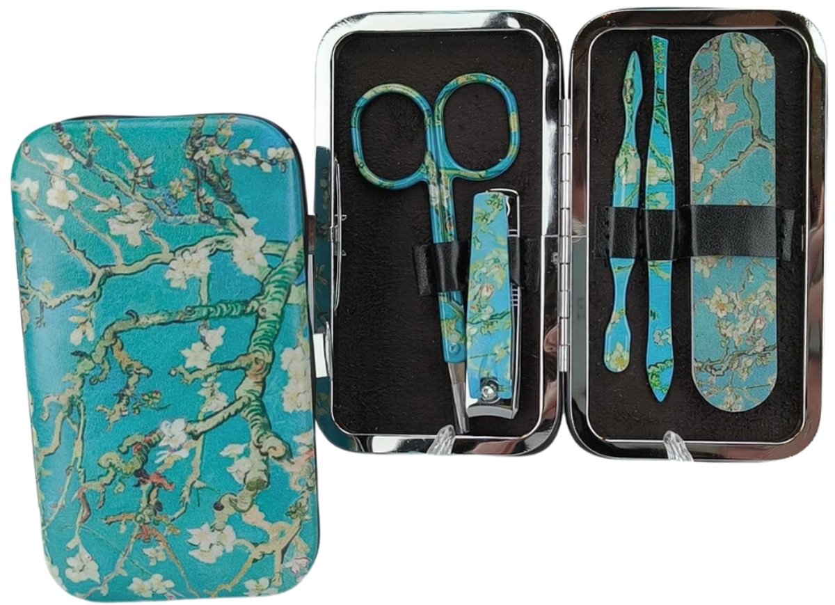 Manicuresetje - Van Gogh - Amandelbloesem - 5-Delig - Souvenir - Relatie Geschenk