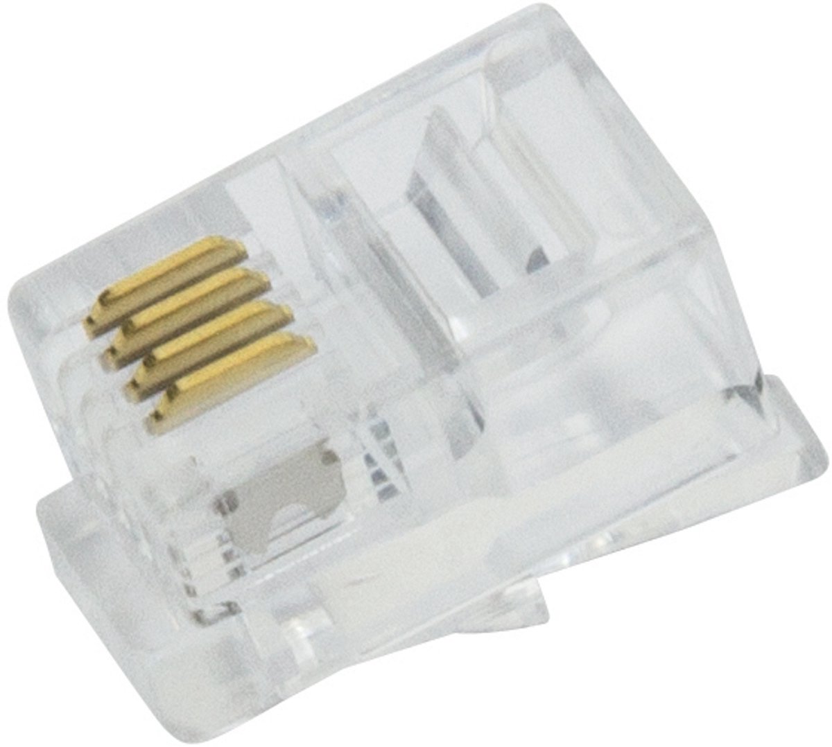 LogiLink modulaire plug voor platte kabel RJ10 4P4C