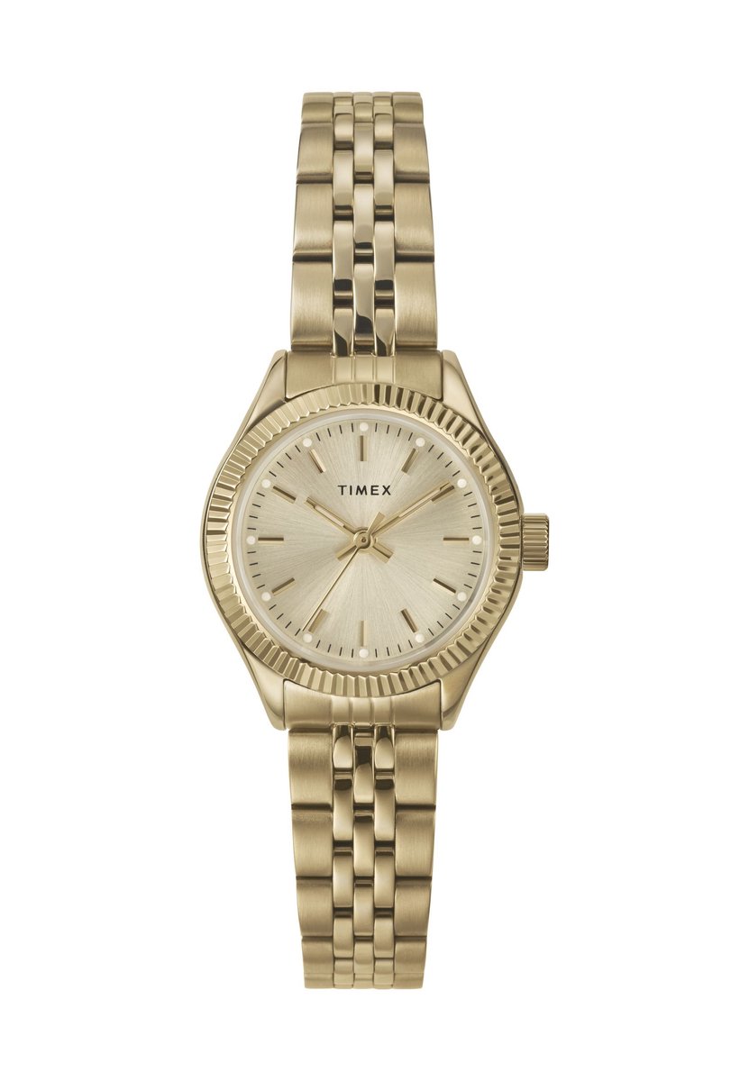 Timex Mini Legacy Quartz Analoog Horloge Gouden Toon Kast: 100% Loodarm Messing | Armband: 100% Roestvrij Staal 25 TW2W90700AJ, TW2W91000AJ