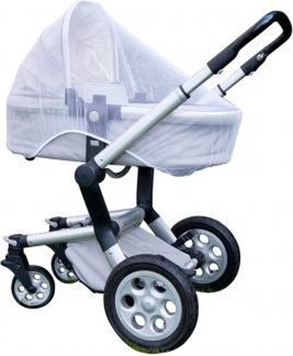 Scoby - Buggy Klamboe - Muggennet - Kinderwagen Klamboe - Mosquito Net - One Size - Wit