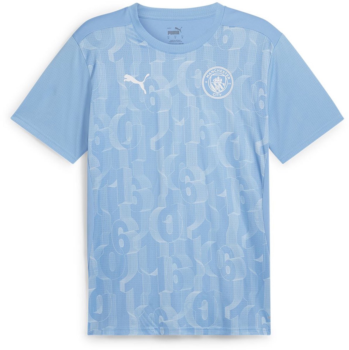 Puma Manchester City Fc 24/25 Voor De Wedstrijd T-shirt Met Korte Mouwen Blauw XL Man,Vrouw