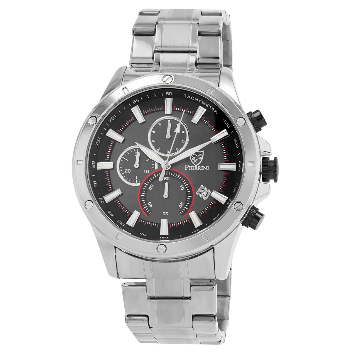 Pierrini - Heren Horloge 2800122 - Zilver