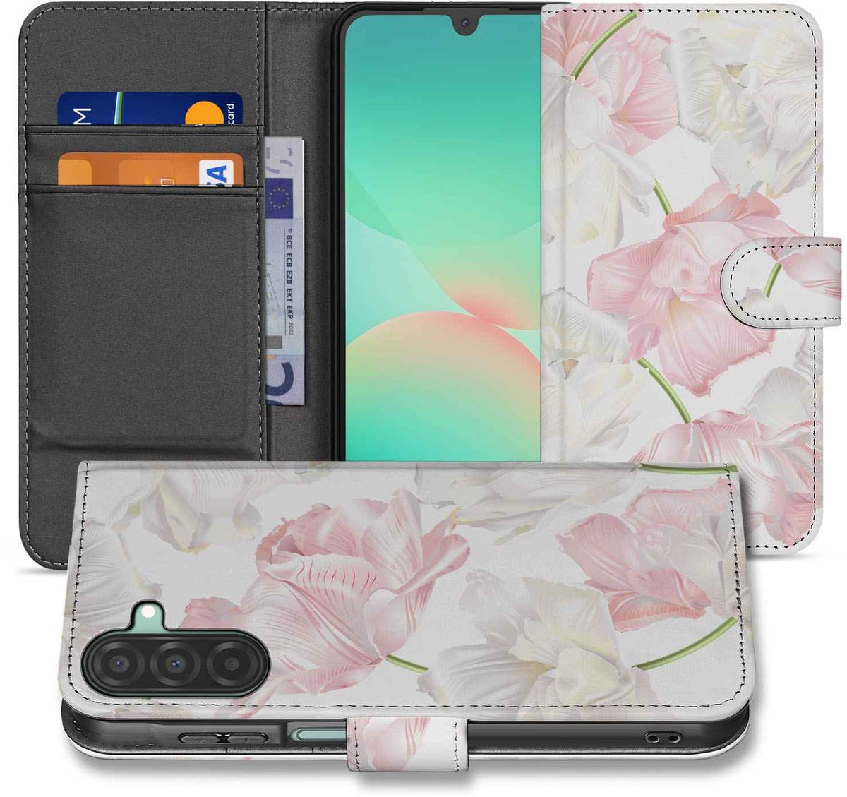 Samsung Galaxy A26 Lovely Flowers Book Case