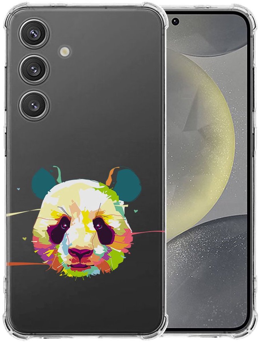 Samsung Galaxy S25 Hoesje - Panda Color TPU Antishock