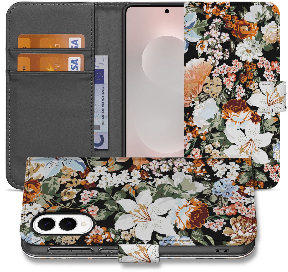 Hoesje voor Samsung Galaxy S25 Edge Dark Flowers