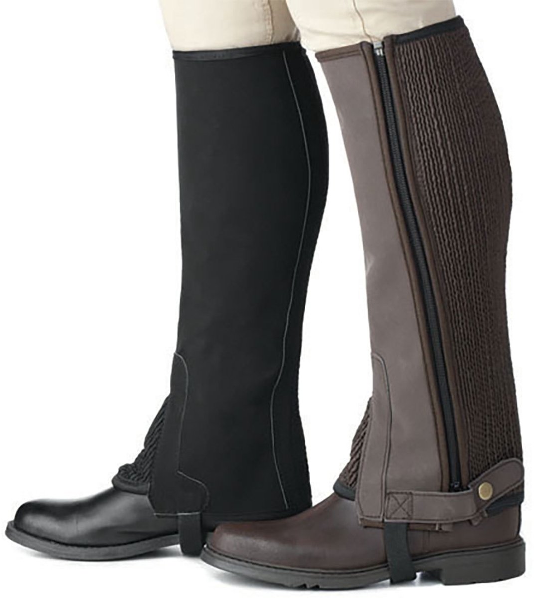 Lexhis Synthetic Halve Chaps XS Zwart