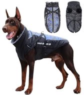 IREENUO Hondenjas Waterdicht, Hond Jas Winddicht Warm Winterjas voor