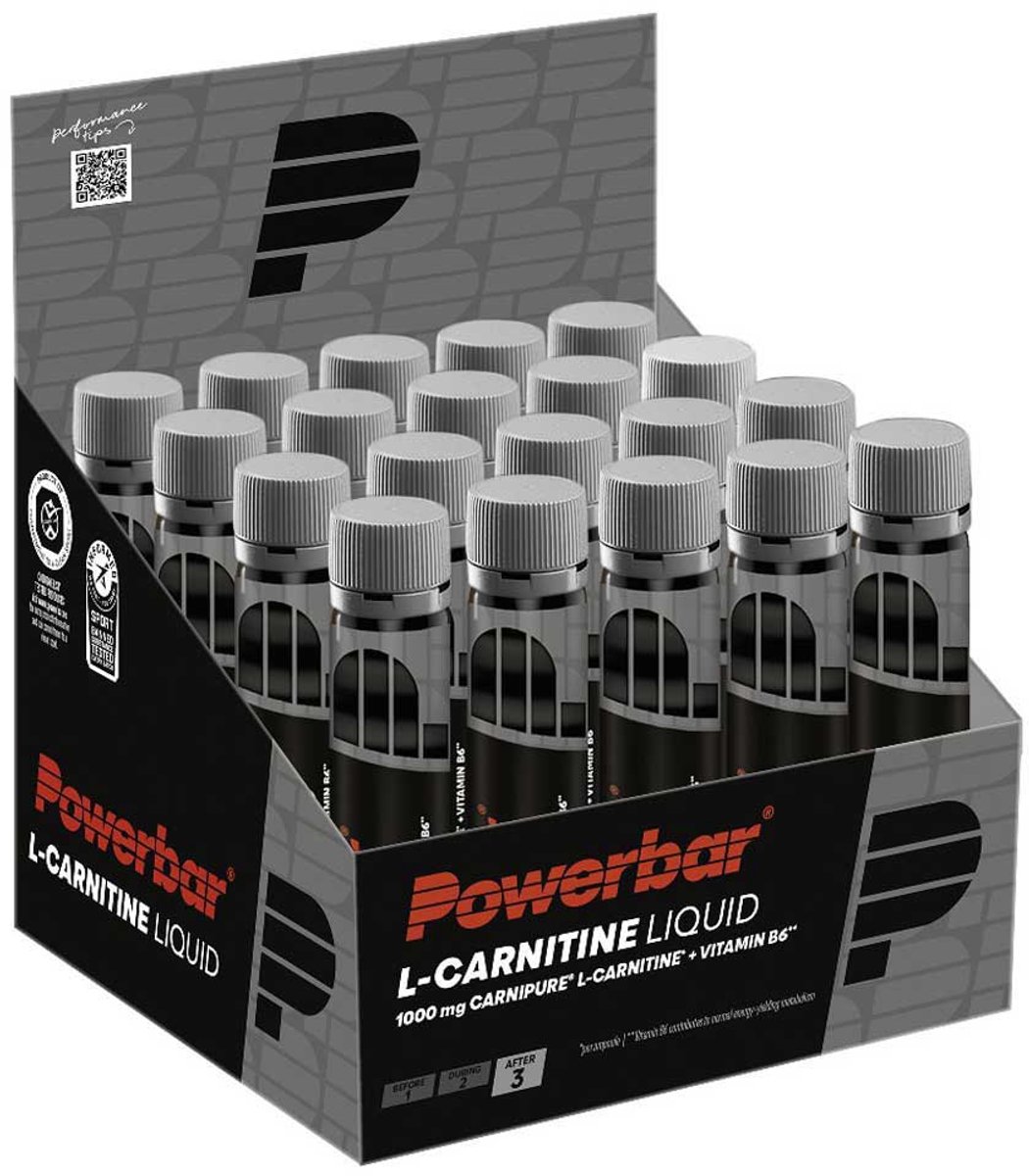 Powerbar L-Carnitine Liquid Ampoules (20x25ml) Unflavoured - Dieet & Gewichtsbeheersing