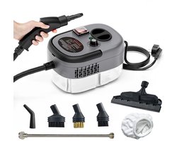 2500W Stoomreiniger – Hoge Temperatuur – Draagbaar – Krachtige Stoomdruk – Geschikt Voor Auto, Keuken, Airconditioner, Vloer en Badkamer – Energiebesparend – Verstelbare Stoomregeling – Antisliphandvat