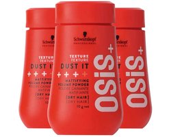 Schwarzkopf Professional OSiS Dust It Volume Poeder – 3 x 10 gr – Voordeelverpakking