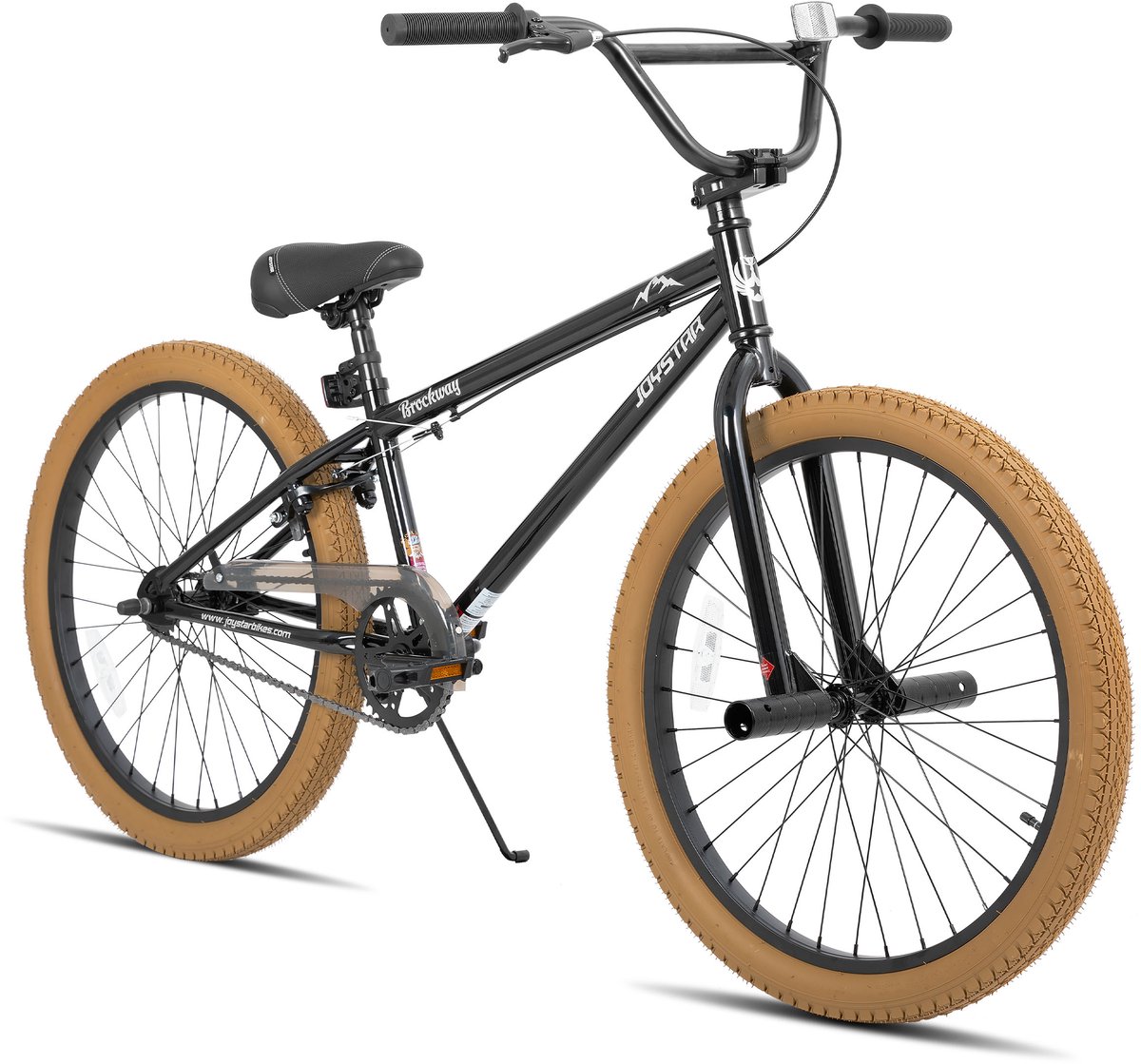 Joystar Brockway BMX-fiets - 24 inch - Handrem - Remmen - Achter V-brake - Pegs - Bruin - Geschikt voor buitenactiviteiten in de lente