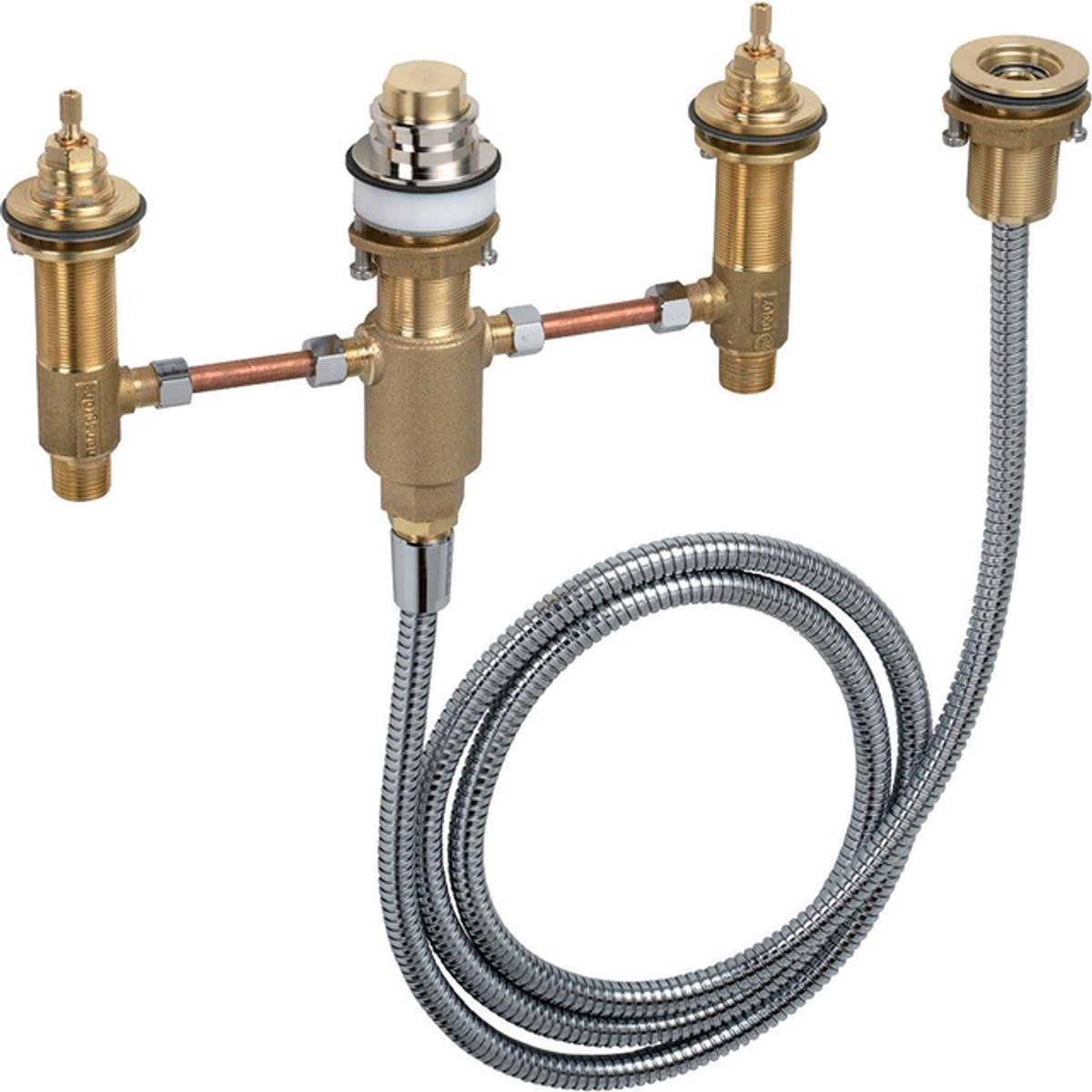 Hansgrohe inbouwdeel voor badrandcombinatie 4 gats zonder Secuflex