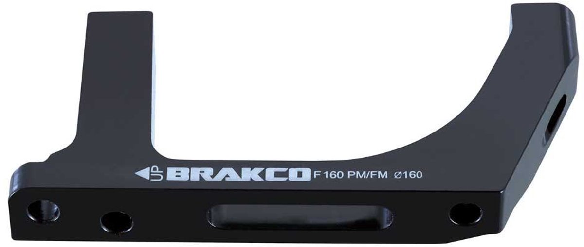 Brakco Flatmount/postmount 160 Mm Front Schijfremklauwadapter Zilver