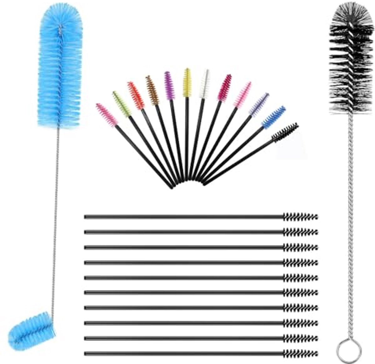 Image of 17-delige Reinigingsborstel Set voor Kolibrie Feeder - Mini Nylon Buisborstels voor Flessen, Buizen en Potten