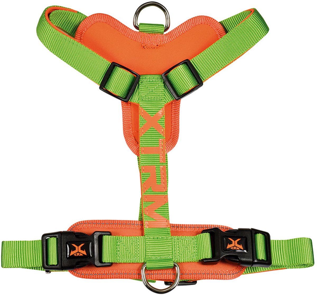 Nayeco X-trm Cronos Neon Flash Hondenharnas Groen 25mm x 60-100cm