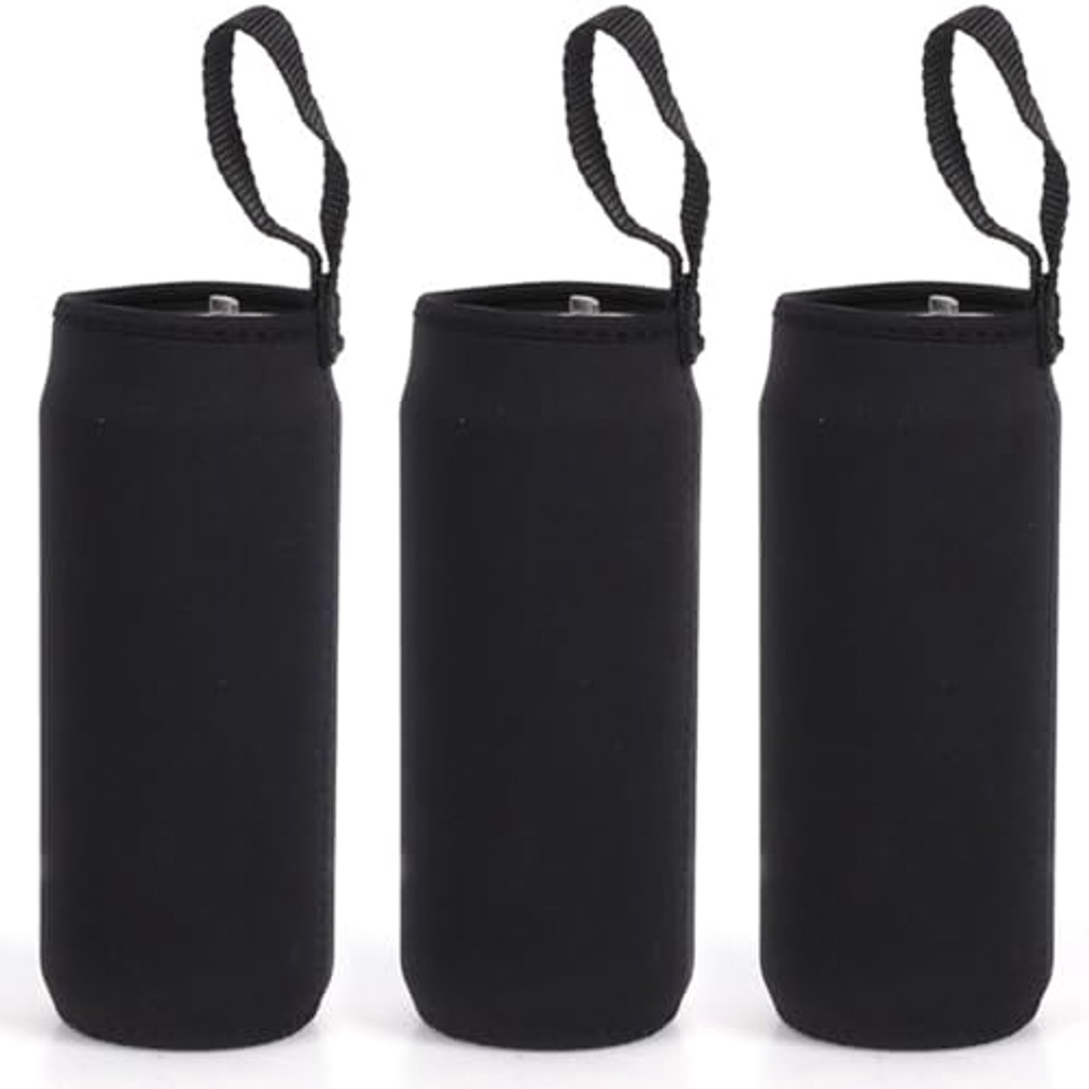 Image of 3 Stuks Flessenkoelzakken - Thermoflessenhouder en Neopreen Hoes voor Waterflessen