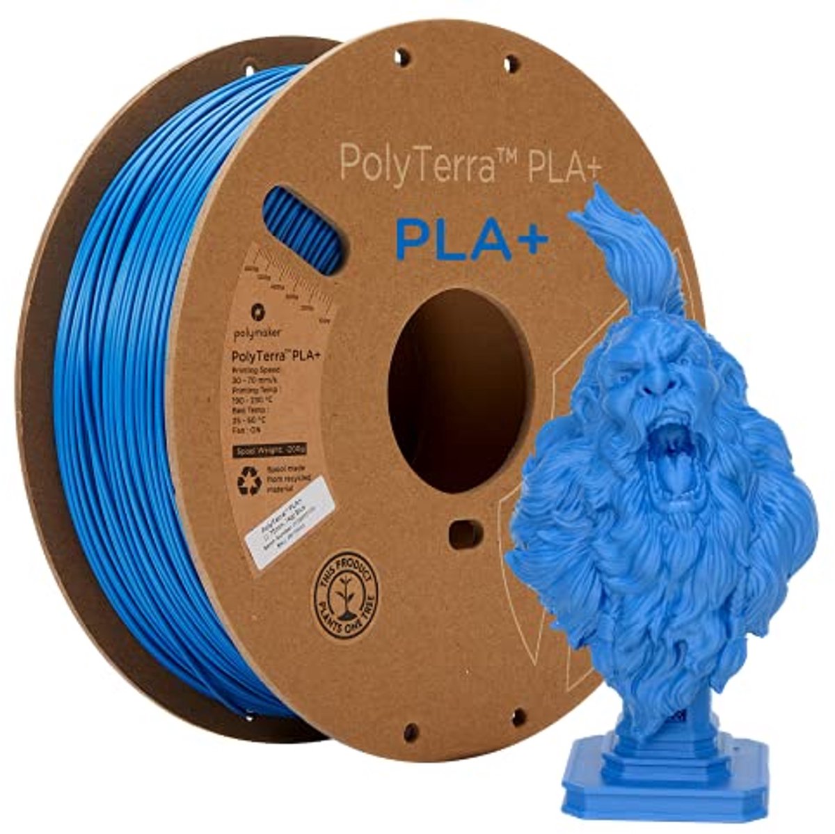 3D-printer PLA+ Filament 1.75mm - Glanzend Blauw PLA Filament 1kg