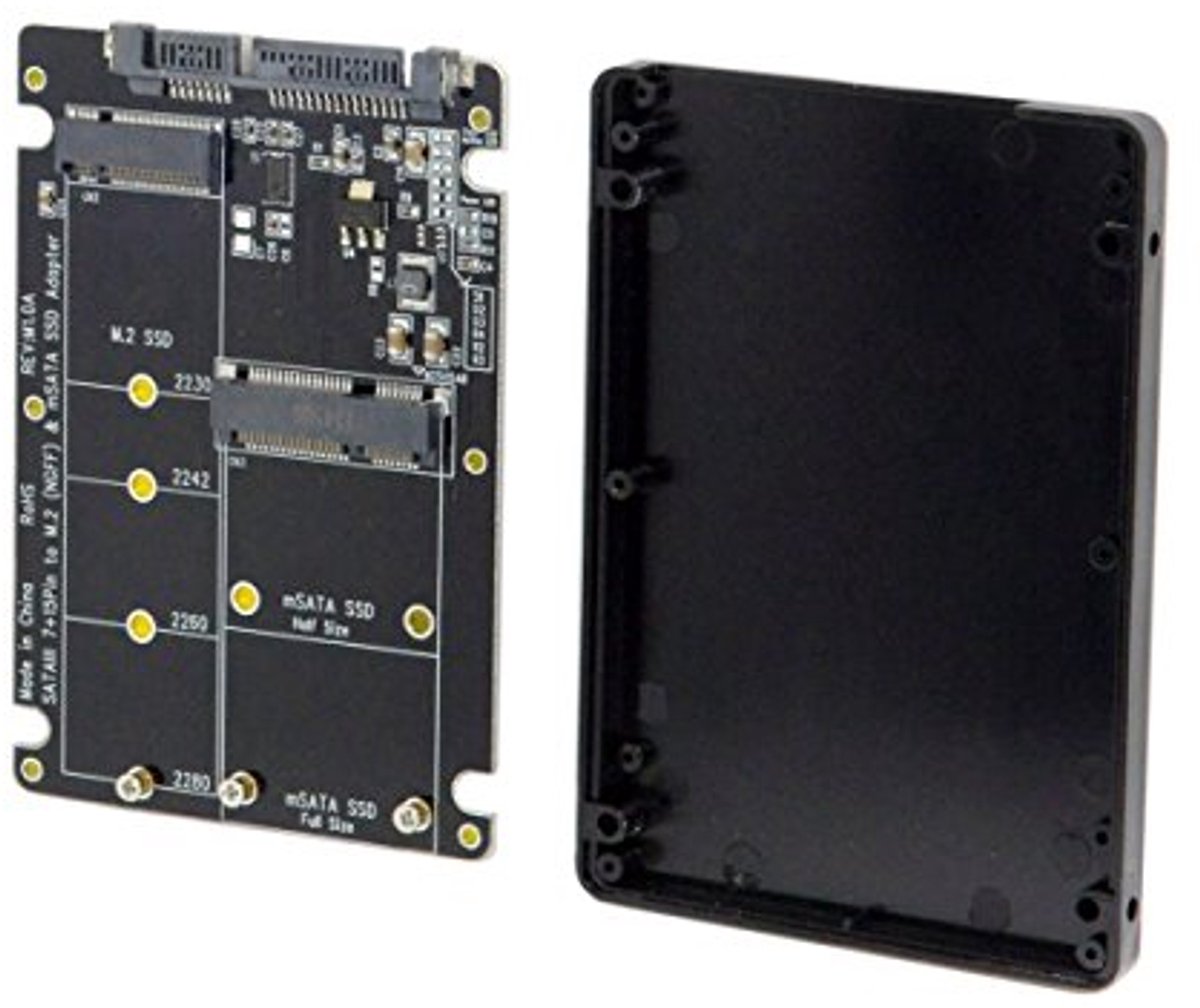 2-in-1 M.2 en mSATA naar SATA 3.0 Adapter Converter