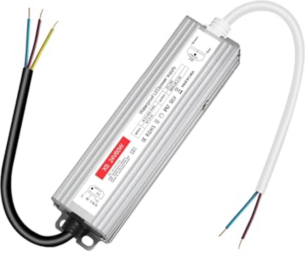 Transformator 220V naar 24V LED-Driver 60W - Waterdichte AC naar DC Converter voor G4 en GU5.3