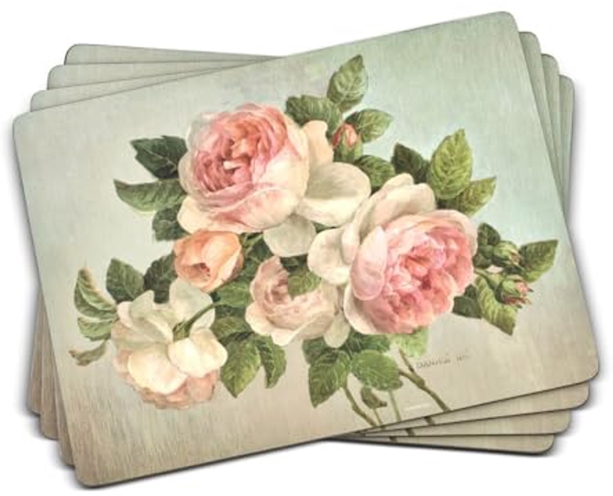 Tafelonderlegger Set van 4 - Roze Placemats voor Tafel Bescherming