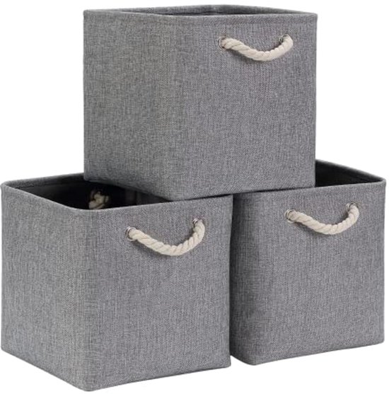 SOCOHOME Fabirc Kubus opbergdozen, 28 x 28 x 28 cm opvouwbare opbergmanden voor speelgoed kinderkamer kast (roze/wit, set van 1