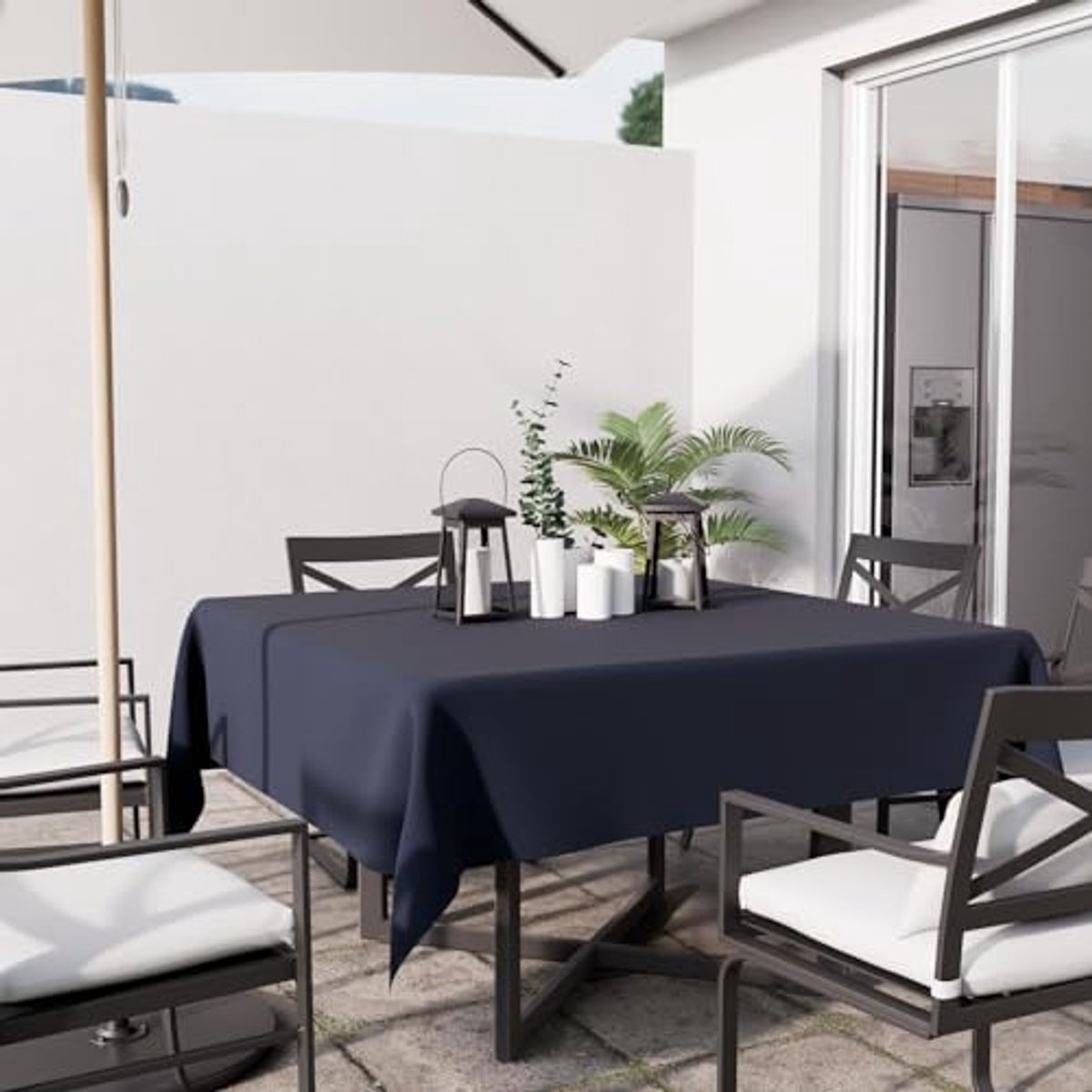 Waterdicht Polyester Tafelkleed 180 x 180 cm - Effen en Duurzaam