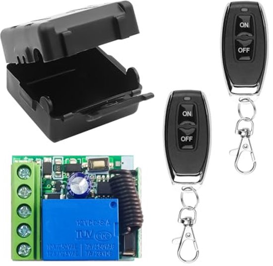 Moimi Télécommande 1 PC pour 1 Récepteur 2 Émetteurs Répéteur