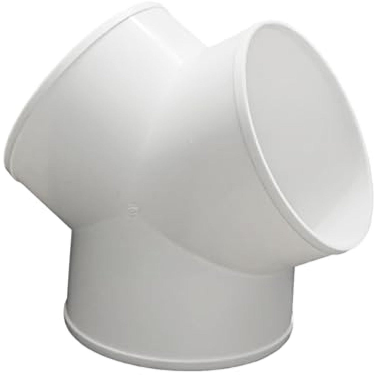 Ventilatiebuis connector 100 mm Y-stuk - 3-weg buisadapter van kunststof