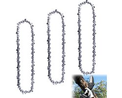 3 x Zaagketting – 20 cm – 1.1 mm – 33 TG Compatibel met Einhell ForteXXA 18/20 TH & GC-LC 18/20 Li T – Terugslag Arm Zaagketting – Kettingen voor Heggenscharen – Compatibel met WORX WG349E.9