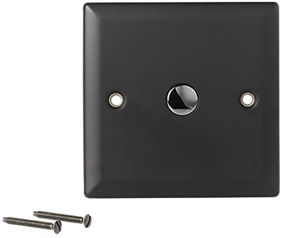 Wandmontage Touch Light Dimmer met IR Controle - Mat Zwart