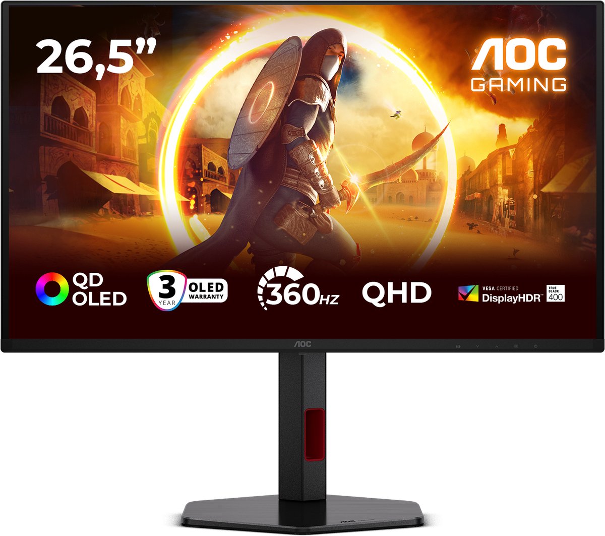 AOC G4 Q27G4SDR Gaming Monitor 26.5" Quad HD QD-OLED - AOC - €499,00