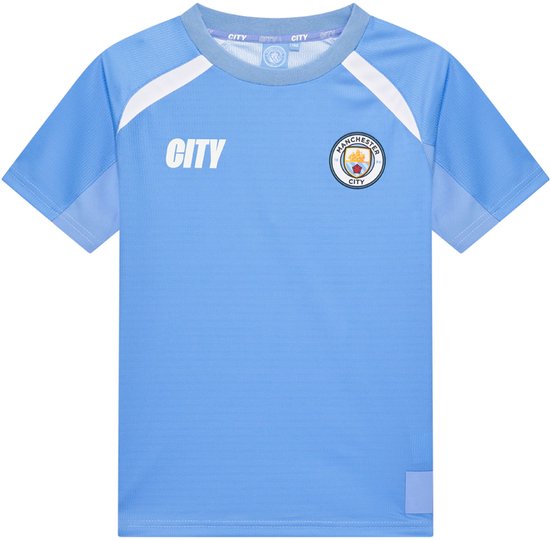 Maillot domicile Manchester City Enfants 2025/2026 - Taille 116 - Maillot de foot - Vêtements de sport - Garçons et Filles - Boutique des supporters de Manchester City - Polyester