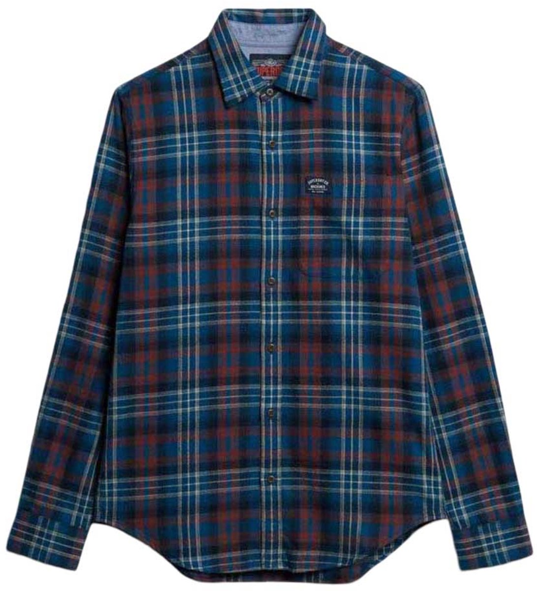 Superdry Houthakkershemd Blauw
