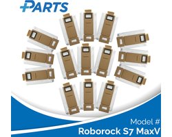 Roborock S7 MaxV Stofzakken (15 Stuks, Plus.Parts® alternatief voor 8.02.0101)