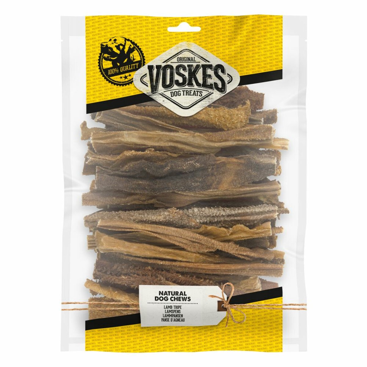 Voskes Hondensnacks Lams Pens - 8 x 350 gr - Voordeelverpakking
