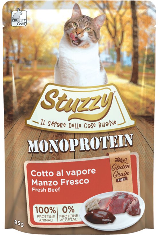 Stuzzy Kattenvoer Monoprotein Rund - 20 x 85 gr - Voordeelverpakking