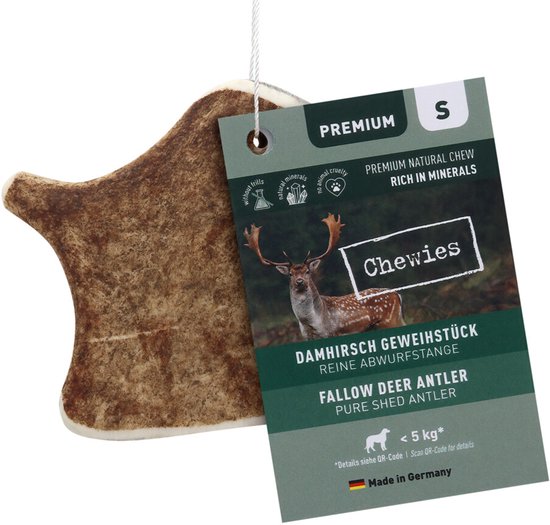 Chewies Damherten Gewei Snack S - 5 x 80 gr - Voordeelverpakking