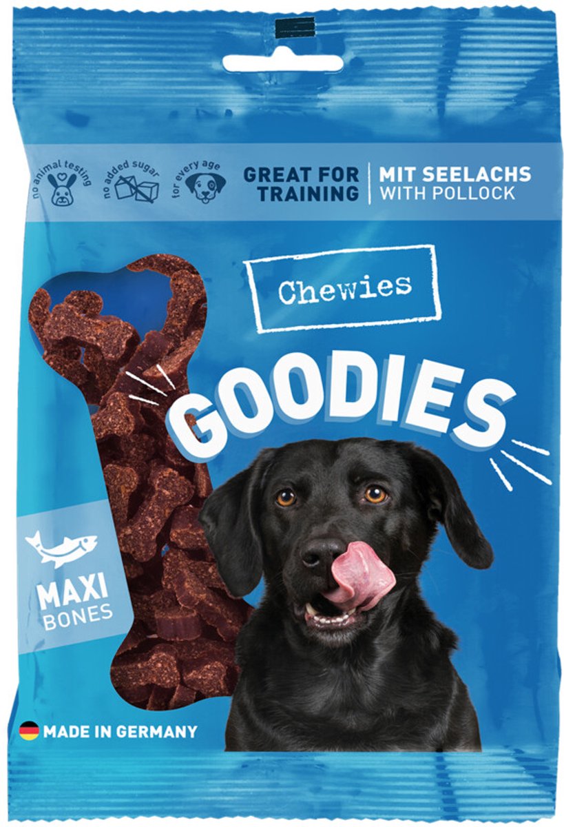 Chewies Goodies Hondensnacks Maxi Koolvis - 10 x 200 gr - Voordeelverpakking