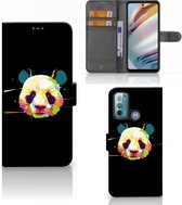 Telefoontas Motorola Moto G60 Hoesje ontwerpen Panda Color Sinterklaas Cadeautje