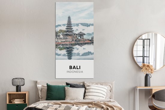 Tableau sur toile Bali - Indonésie - Water - 80x160 cm - Décoration murale