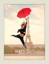 HAES DECO - Houten fotolijst Paris wit voor 1 foto formaat 30x40 - SP001313