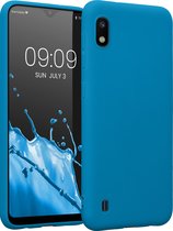 kwmobile telefoonhoesje geschikt voor Samsung Galaxy A10 - Hoesje voor smartphone - Back cover in Caribisch blauw