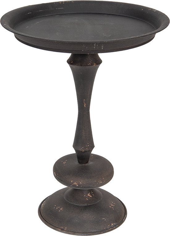 Bijzettafel Ø 49*67 cm Zwart, Bruin Ijzer Side table Tafeltje