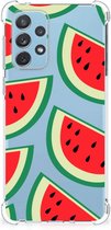 Smartphone hoesje Geschikt voor Samsung Galaxy A73 Telefoonhoesje met tekst met transparante rand Watermelons