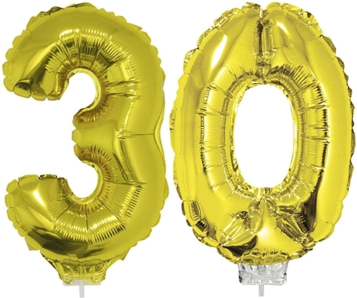 Ballons d'anniversaire en or rose, numéro 30, décorations de fête de 30 ans,  fournitures pour